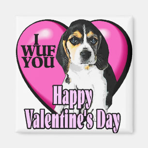 Aimant Beagle de la Saint-Valentin