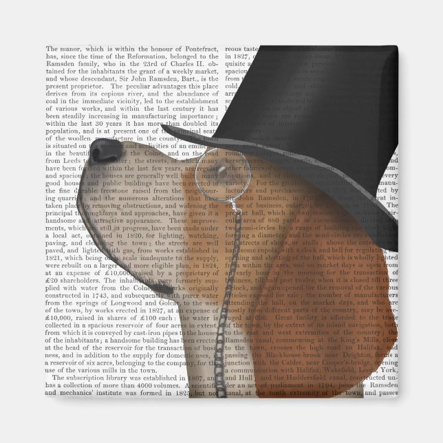 Aimant Beagle, Hound officiel et Casquette (Devant)