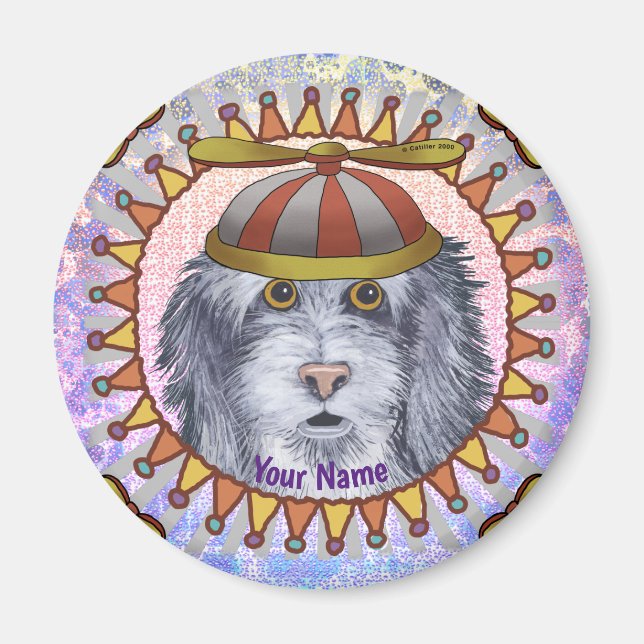 Aimant Beanie SheepDog (Devant)