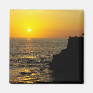 Aimant beau coucher du soleil sur l'île de Bali