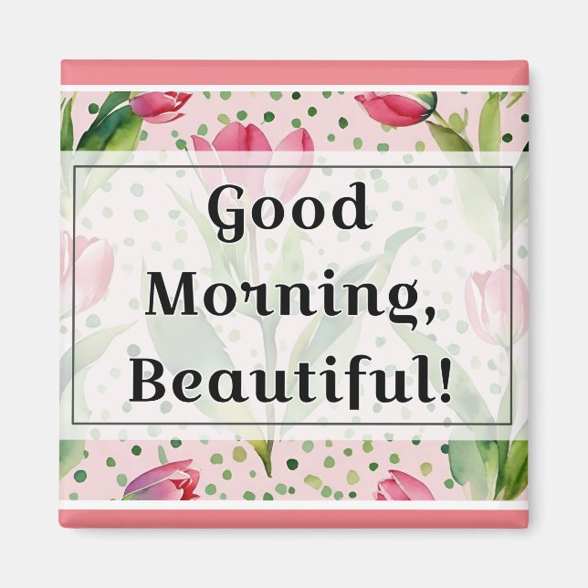 Aimant "beau matin" (Devant)