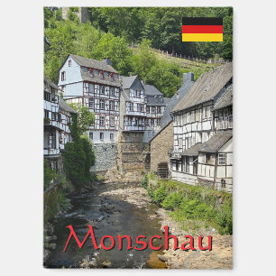 Aimant Beau village allemand Monschau en été