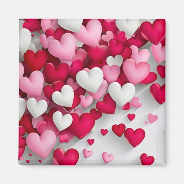 Aimant Beaucoup d'aimant de coeur (Devant)