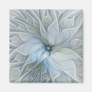 Aimant Beauté Élégante Fleur d'Art Abstrait Moderne Fract