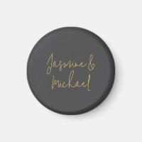 Beaux Noms De Couple Calligraphie Chic Gris Et Or