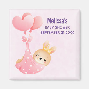 Aimant Bébé mignon dans un Baby shower de couverture de c