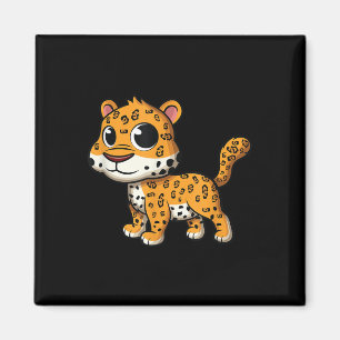 Aimant Bébé mignon Jaguar - Jungle Animal Amoureux des ch