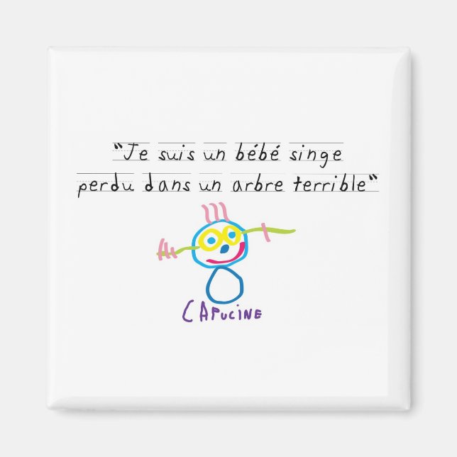 Aimant Bebe singe (Devant)