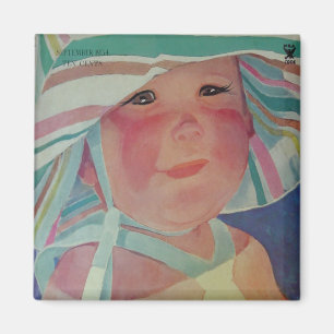 Aimant Bébé vintage de plage