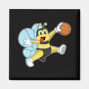 Aimant Bee Basketball Joueur Basketball Sports Premium