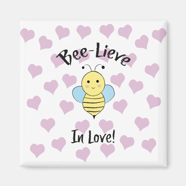 Aimant Bee Lieve In Love (Devant)