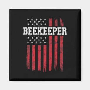 Aimant Beekeeper Drapeau américain Patriot Patriotique Us