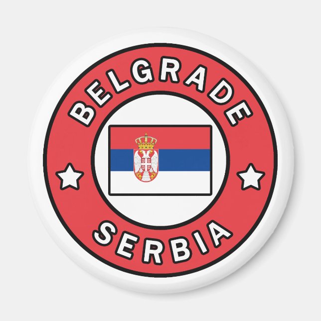 Aimant Belgrade Serbie (Devant)