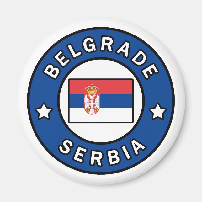 Aimant Belgrade Serbie (Devant)