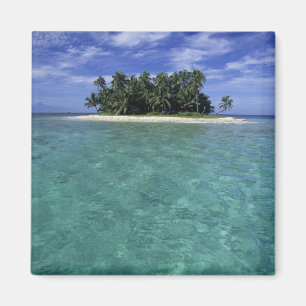 Aimant Belize, récif barrière, île ou cayon sans nom.