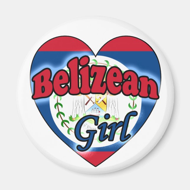 Aimant Belizean Girl (Devant)