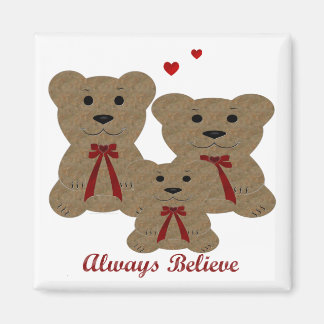 Aimant *Bénédiction de l'ours en peluche ~ Toujours croir