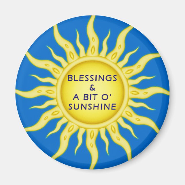 Aimant Bénédiction de soleil (Devant)