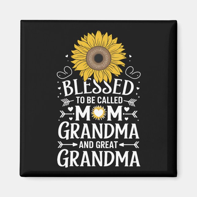Aimant Béni D'Être Appelé Maman Grand-Mère Grand Tourneso (Devant)