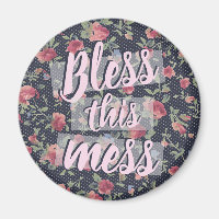 Bénir cette citation de mess Vintage Floral