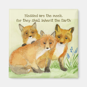 Aimant Bénis Sont les Renards Doux