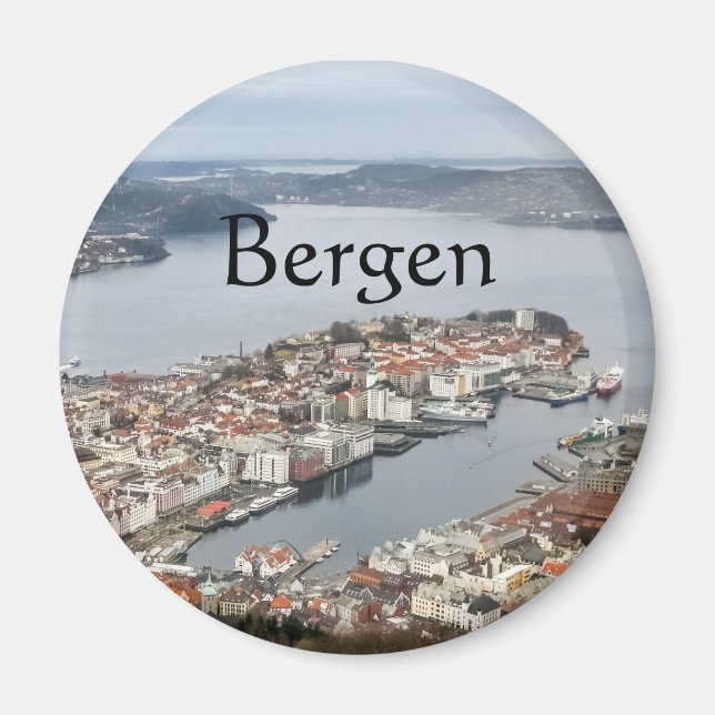 Aimant Bergen Norvège (Devant)