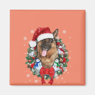 Aimant Berger Allemand Noël Ornement Décoration Cadeau