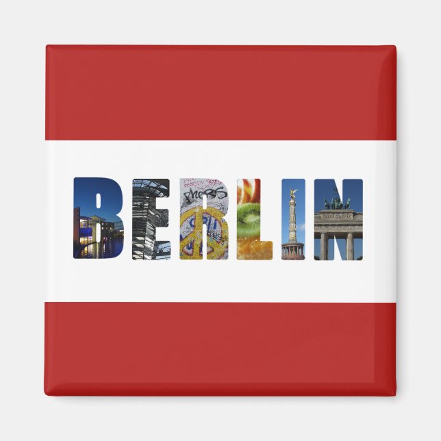Aimant Berlin Allemagne City Photos de Voyage (Devant)