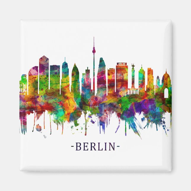 Aimant Berlin Allemagne Skyline (Devant)