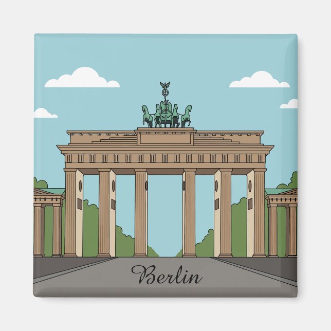 Aimant Berlin Brandenburg Gate – Classic City Landmark (Devant)