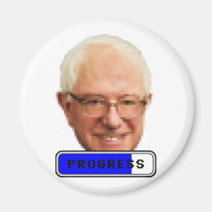 Aimant Bernie Sanders Pixelated - PROGRÈS