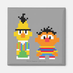 Aimant Bert et Ernie en pixel art