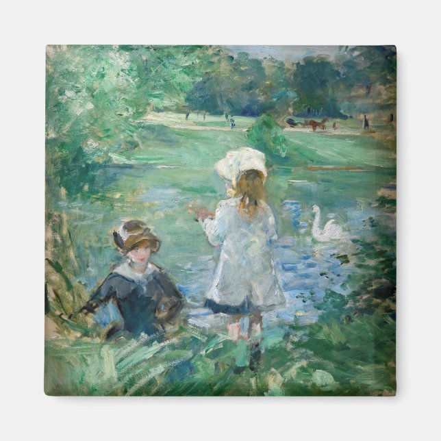Aimant Berthe Morisot - À côté d'un lac (Devant)
