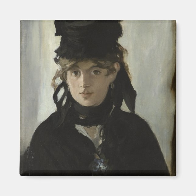 Aimant Berthe Morisot avec un bouquet de violettes de Man (Devant)