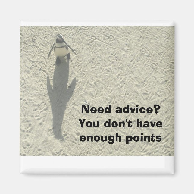 Aimant Besoin de conseils sur les points (Devant)