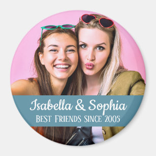 Aimant Best friends forever moderne BFF photo
