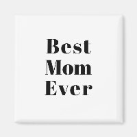 Best Mom Ever noir blanc moderne typographie chic