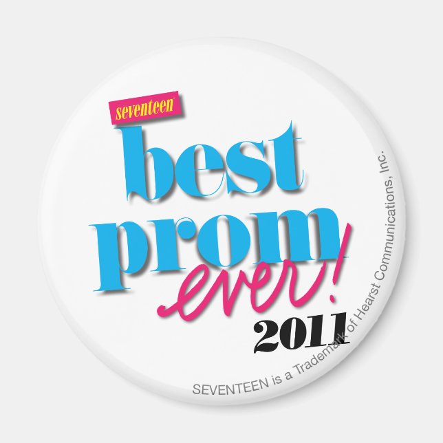 Aimant Best Prom Ever - Aqua (Devant)