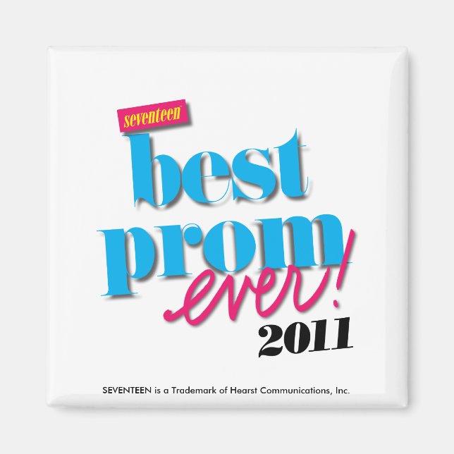 Aimant Best Prom Ever - Aqua (Devant)