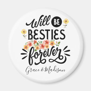 Aimant Besties pour la vie BFF Friends Forever Cadeau