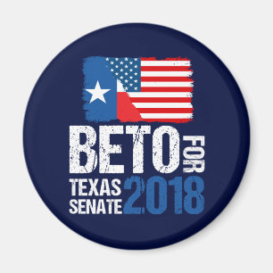 Aimant Beto O'Rourke pour l'élection du Sénat du Texas en
