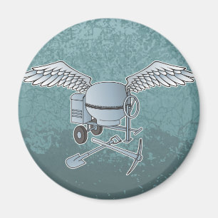 Aimant Béton bleu-gris