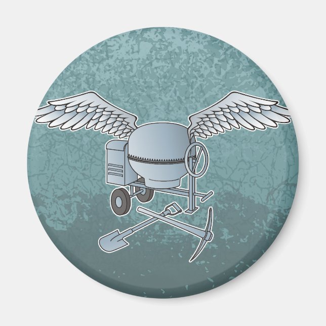 Aimant Béton bleu-gris (Devant)