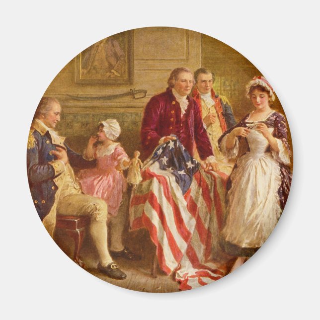 Aimant Betsy Ross 1777 par Jean Leon Gerome Ferris (Devant)