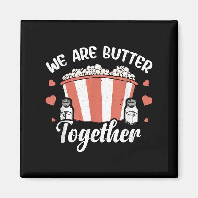 Aimant Beurre De Popcorn Graphique Salé Pâté Maïs Le (Devant)