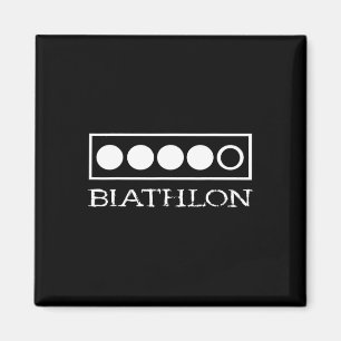 Aimant Biathlon Cible Tir Sport Biathlète Skiing Co