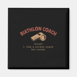 Aimant Biathlon Coach Définition Funny Biathlète Humour 4