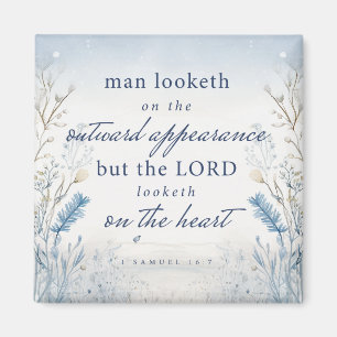 Aimant Bible Verse 1 Samuel 16:7 Aquarelle cuisine