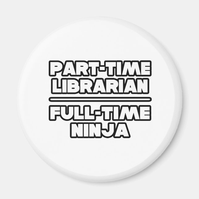 Aimant Bibliothécaire...Ninja (Devant)