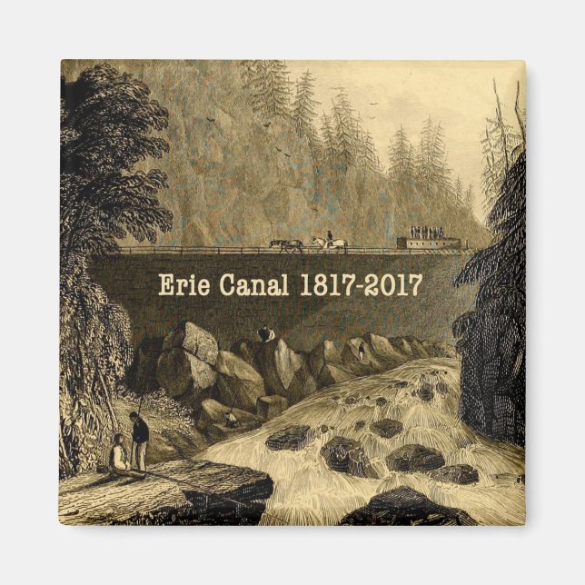 Aimant Bicentenaire du canal Erie historique (Devant)